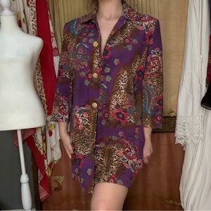 Vintage 90’s Fundamental Things Purple Floral Dress